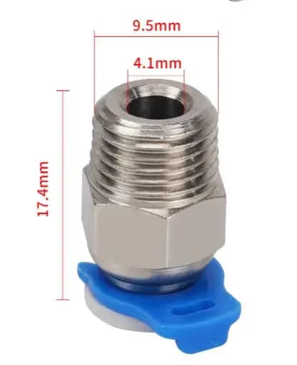 JP4-01 Straight Through Pneumatic Connector for 1.75mm / موصل نيوماتيكي موصل