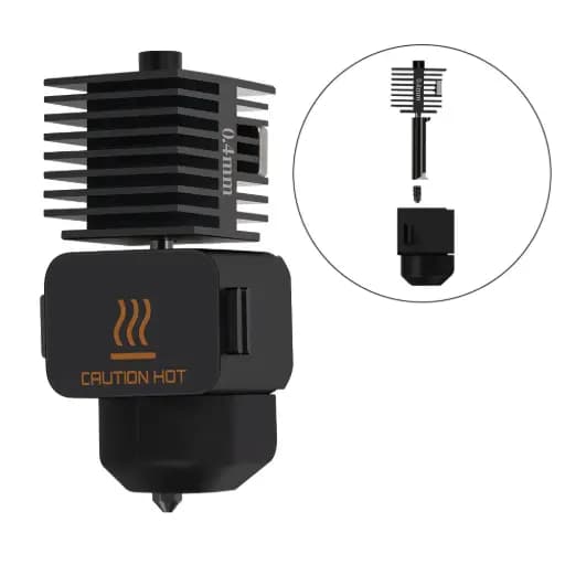 Hoted Kit with Detachable Hardened Steel Nozzle for Bambu A1 / A1 mini 1.75/0.4mm / فوهة فولاذ مقوّى