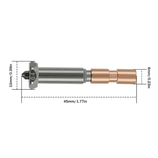 Detachable nozzle For Anycubic Kobra3 max / فوهة