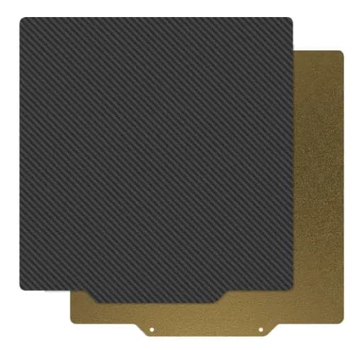 PEI+PET  Double-Sided Hotbed Sticker with magnetic base  310*310mm / ملصق سرير ساخن سرير ساخن قاعدة مغناطيسية