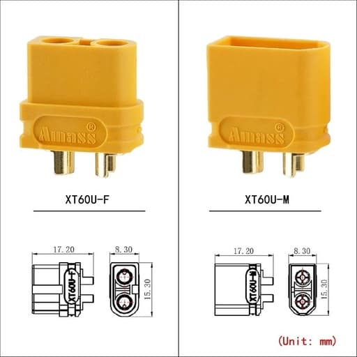 XT60 Connectors (10 pairs) / موصلات XT60 (10 أزواج)