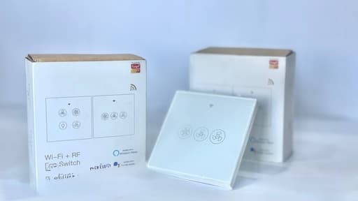 Smart Fan Switch (Touch + WiFi) / 🌟 مفتاح تحكم ذكي للمروحة (لمس + واي فاي)